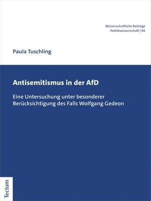 cover image of Antisemitismus in der AfD